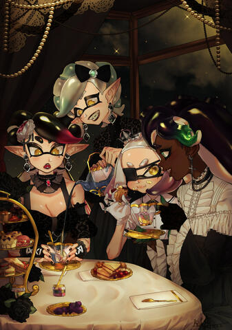 Idolz tea party (inkcon zine)